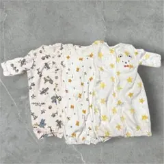 ベビー服 50-60cm まとめ売り 3点セット 秋冬長袖 カバーオール