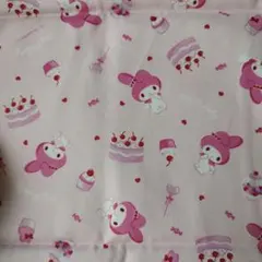 【ラスト☆】マイメロとスイーツ生地ピンク/サンリオ☆縦約50×横約37cｍ