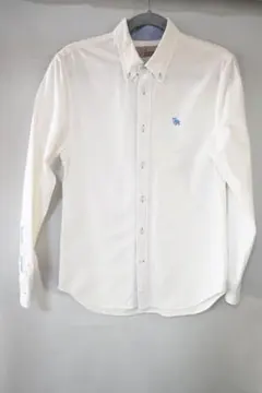 gotcha 白　メンズ　長袖　シャツ　Lサイズ　コットン 綿　100% 春