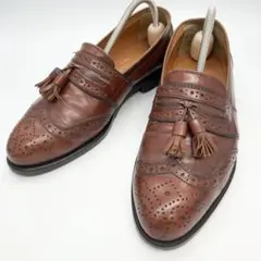 イブサンローラン タッセルローファー ブラウン 24.5cm ys1175