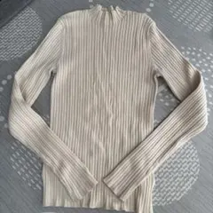 AZUL ランダムリブハイネックニットトップス