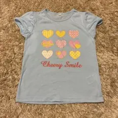 キッズ 半袖Tシャツ ライトブルー 130cm