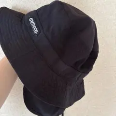 OUTDOOR ハット 54cm 美品 黒 帽子 キッズ 夏用 日焼け防止のサムネイル