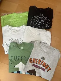 メンズTシャツセット 6枚〔一枚新品〕