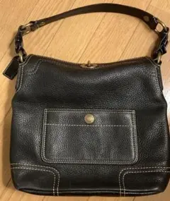COACH 黒レザーバッグ