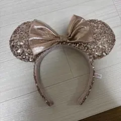 ミッキー耳カチューシャ ローズゴールド