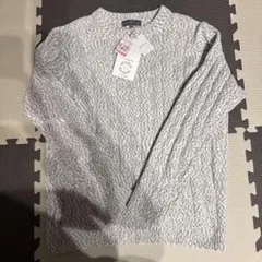 【定価より半額】グレー ケーブルニットセーター SEASON REASON