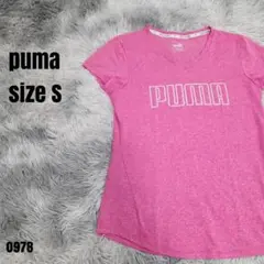 PUMA プーマ ロゴTシャツ ピンク スポーツ トップス Sサイズ 0978のサムネイル
