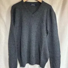 Polo Ralph Lauren グレー Vネックセーターメンズ