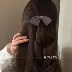 2点セットリボンヘアアクセサリー