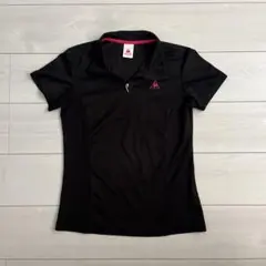 le coq sportif ブラックポロシャツ 半袖 速乾