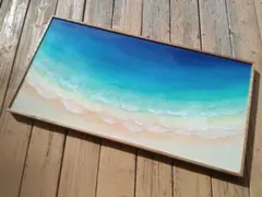 Ocean Resin Art 2panel（海レジン 2連アート） - メルカリ