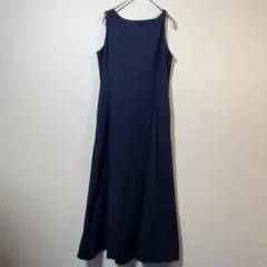 UNIQLO 美品ウルトラストレッチエアリズムワンピース ネイビー 464785