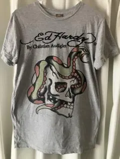【USA製】Ed Hardy エドハーディー　スカル スネーク Tシャツ Sのサムネイル