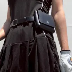 ⭐︎み⭐︎様専用 ゴルフ ウエストポーチ ヒップポーチ ベルト付き軽量 黒 ブラック