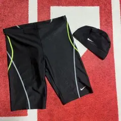 ★新品未使用★NIKE★競泳水着★スイムキャップセット★XL★のサムネイル