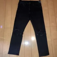 mnml ダメージ加工 ブラックデニムパンツ