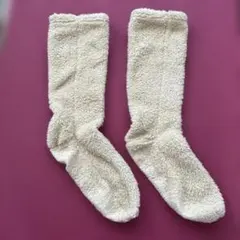 無印良品　ボアフリースルームソックス