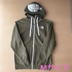 ノースフェイス　パーカー　レディース　カーキ&ホワイト