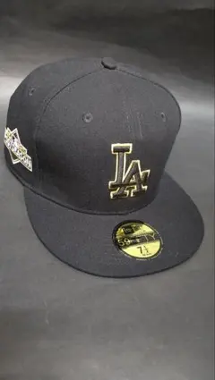 NEWERA LAドジャースポストシーズン59FIFTYキャップ1/2ブラック