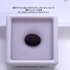 特大サイズ 2.50ct アルマンディンガーネットルース 1個セットケース付き