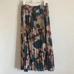 Banana Republic プリーツスカート S カモフラージュ