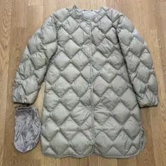 ユニクロ　ウルトラライトダウンリラックスコート　カーキ　M 収納袋付き