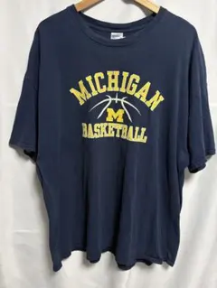 US古着 ミシガン大学 バスケットボールTシャツ 2XL