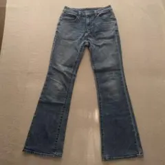 ジーユー デニム ジーンズ ストレート デニムブルー S シンプル カジュアル