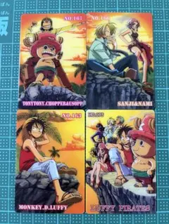 ONEPIECE 원피스 グミカード 海賊王グミ 4枚セット