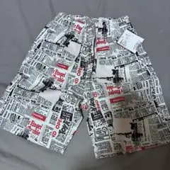 MARKEY'S ハーフパンツ 120cm 新聞柄