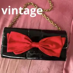 [vintage] リボン　モチーフ　エナメル　バッグのサムネイル