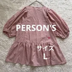 PERSON'S サッカー生地ギンガムチェックチュニックのサムネイル