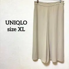 UNIQLO【XL】シフォンスリットスカートパンツ 大きいサイズ