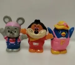 新品】 にこにこぷん じゃじゃ丸 ぴっころ ぽろり 3体セット 昭和