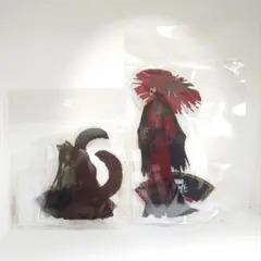 文字化化 アクリルアート アクリルスタンド ウェイター 赤い傘の男 