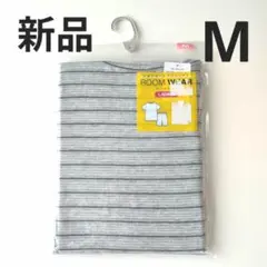 新品　しまむら　レディースルームウエア　Mサイズ　半袖&ハーフパンツ　グレーのサムネイル