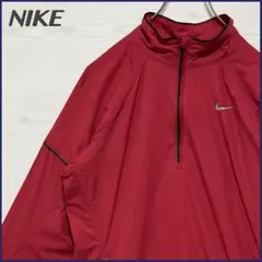 【ハーフジップ　ロゴ】Nike ナイキ ウインドブレーカー 古着 レディース S