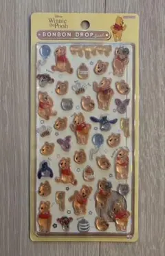 ボンボンドロップシール　ディズニー　プーさん　プー　くまのプーさん　正規品