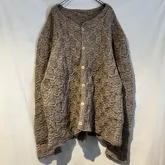 ケーブルニット カーディガン