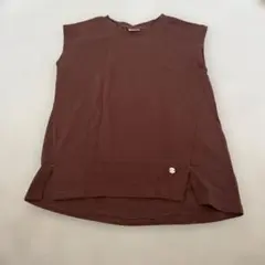 美品　petit main ブラウン タンクトップ Tシャツ　120のサムネイル