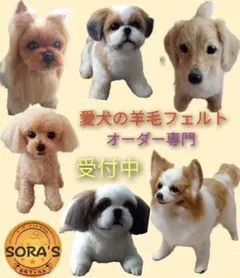 愛犬の羊毛フェルトオーダー・受付専用ページ・わんちゃん