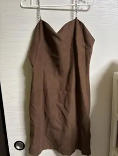 DAZY キャミワンピース ブラウン L