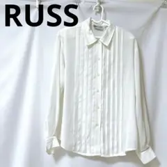 RUSS ホワイトピンタックシャツ Lサイズ