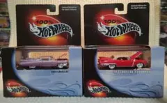 100% Hot Wheels 59 Cadillac &57 Eldorado