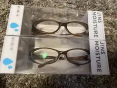 JINS ブラウンメガネ JINS MOISTURE機能付き