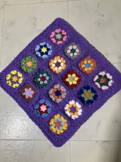 グラニースクエア　マルチカバー　チェアーパット　シートクッション　ハンドメイド