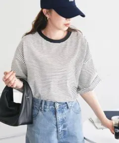 DISCOAT ボーダー Tシャツ Mのサムネイル