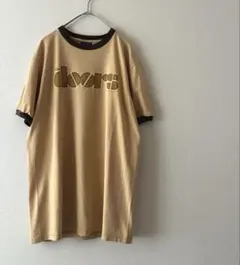THE doors バンドTシャツ　リンガーtシャツ　ロゴ　ヴィンテージ M
