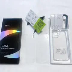 iPhone14 Plus ケース 透明 クリアケース ガラスフィルム 2枚